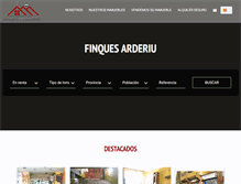 Tablet Screenshot of fincasarderiu.com